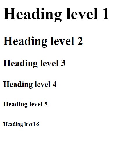 Headers in HTML